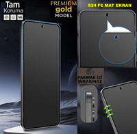 Teknoparkta Samsung Galaxy S24 FE Uyumlu Mat Ekran Koruyucu Nano Tam Kaplar