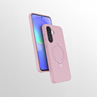 Başkenttekno Samsung Galaxy A56 Kılıf Kablosuz Şarj Özellikli Standlı Samara Kapak