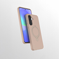 Başkenttekno Samsung Galaxy A56 Kılıf Kablosuz Şarj Özellikli Standlı Samara Kapak