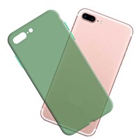 Tekamo iPhone 7 Plus - 8 Plus Uyumlu Ultra İnce Zar Telefon Kılıfı Yeşil