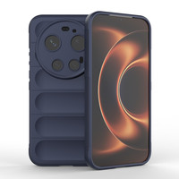 Başkenttekno Xiaomi 17 Ultra Esnek TPU Oyuklu Arka Yüzey Tasarımlı Etnik Silikon Kılıf Lacivert