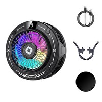 Piyatech RGB Ekranlı Manyetik Dijital Sıcaklık Göstergeli Telefon Soğutucu Fan