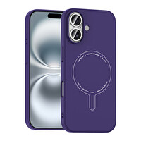 Başkenttekno iPhone 17 Kılıf M-Safe Şarj Özellikli Kamera Korumalı Premium Elio Sert PC Kapak