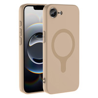 Başkenttekno iPhone 17 Pro Max Kılıf M-Ssafe Şarj Özellikli Kamera Korumali Premium Soft Aris Silikon Kapak Krem 
