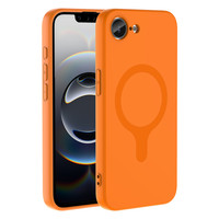 Başkenttekno iPhone 17 Pro Max Kılıf M-Ssafe Şarj Özellikli Kamera Korumali Premium Soft Aris Silikon Kapak Turuncu