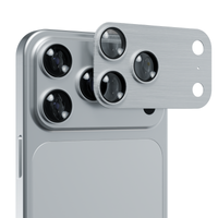 IPG ProLENS iPhone 17 Pro için Tam Kamera Lens Koruma Çerçeveli Tek Gövde Kamera Lens Koruması Gümüş