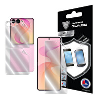 IPG Samsung Galaxy Z Flip 8 İçin IPG Hidrojel İnce TPU Koruyucu İç Ekran Dış Ekran ve Arka Kapak