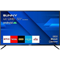Sunny SN50FMN403 4K Ultra HD 50" 127 Ekran Uydu Alıcılı Android Smart LED TV