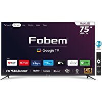 Fobem MT75EG8000F 75" Frameless Ultra HD Google TV