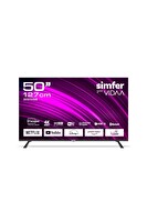 Simfer 50SFSV6B 50" 127 Ekran VIDAA 4K LED Televizyon