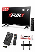 Fury 32" 82 Ekran Çanaklı-Çanaksız WiFi'li  Kırılmaz Ekran Televizyon