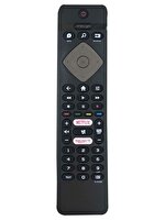 Electroon Philips 43PUS6504/62 Uyumlu Ambilight-Netflix-Rakuten TV Tuşlu LED TV Kumandası