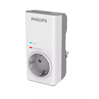 Philips CHP7010W/10 1140J Beyaz Tekli Akım Koruma Priz