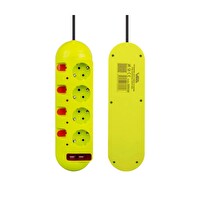 VEA VE-E40USB 4'lü 2 USB'li 1.5 Metre Ayrı Anahtarlı Akım Korumalı Grup Priz