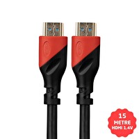 Hytech 1.4V 3D Altın Uçlu 15 Metre (HY-HDM15) HDMI Kablo