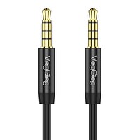VegGieg 3.5mm Jack TRRS Hi-Fi Örgülü AUX Mikrofon ve Ses Kablosu 3 Metre V-A614