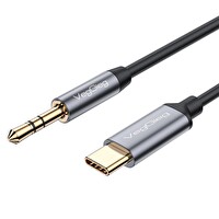 VegGieg V-A624 USB Type-C to 3.5MM Aux Hi-Fi Ses Kablosu 1 Metre