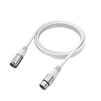 Fifine L9 Profesyonel XLR Mikrofon Kablosu Beyaz 3 M