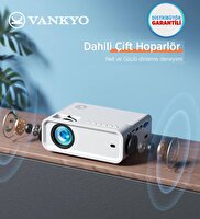 Vankyo Sunspark 500W 5G Wi-Fi + Bluetooth 1080P Destekli Projeksiyon Cihazi - LCD LED - 240 Inç Yansitma - Dahili Hoparlör