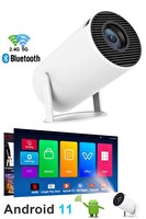 Torima HY300T Taşınabilir Sinema Projektörü Ev Sineması Bluetooth Android 11 Akıllı Projeksiyon Wi-Fi