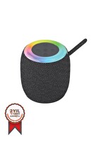 Torima D10 Taşınabilir RGB Ledli USB-FM Radyo Gri Bluetooth Hoparlör