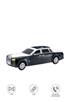 Başkenttekno D82 Rolls-Royce Görünümlü Araba Led Ekranlı 15W FM-USB-TWS Bluetooth Hoparlör - Siyah