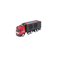 Başkenttekno D45 Güneş Enerjili Bluetooth FM AUX USB Destekli Hoparlör Tır Kırmızı