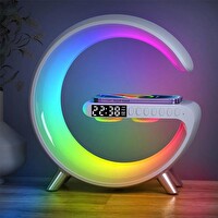 ZHL Tools 15W Kablosuz Şarj Standlı RGB Gece Lambası Bluetooth Hoparlör