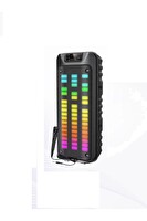 Başkenttekno 1852 Taşınabilir Rgb Ledli  Usb-tf Siyah Bluetooth Hoparlör