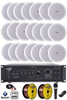Lastvoice Maxx Paket-8 tavan Hoparlörü ve 6 Bölgeli Amfi Ses Sistemi Paketi (Full Set)