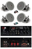 Lastvoice Middle Paket-1 Tavan Hoparlörü ve Amfi Ses Sistemi (Amfi + 4 Hoparlör)