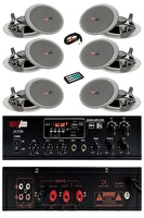 Lastvoice Middle Paket-2 Tavan Hoparlörü ve Amfi Ses Sistemi (Amfi + 6 Hoparlör)