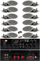 Lastvoice Middle Paket-5 Tavan Hoparlörü ve Amfi Ses Sistemi (Amfi + 12 Hoparlör)