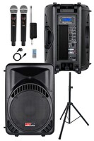 Lastvoice AMPLE-12SET 800W 12" Aktif Hoparlör ve Mikrofon Ses Sistemi Seti