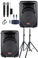 Lastvoice Ample-12PAK Taşınabilir 1600 W 12" İkili Aktif Pasif Hoparlör Ses Sistemi Paketi