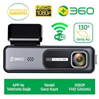 360+ HK30 Wi-Fi 1080p 130° Geniş Açı Gece Görüşlü Akıllı Araç İçi Kamera