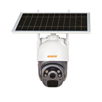 Avenir AV-S230 2MP 1080P Güneş Panelli Solar Wifi Ptz Kamera Dış Ortam Tuya Destekli Güvenlik Kamerası