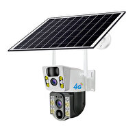 Yoosee YS-V38 Çift Kameralı 4G SIM Kartlı Güneş Panelli Kablosuz Güvenlik Kamerası