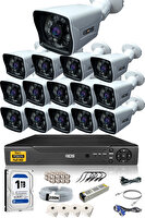 IDS Cepten İzle 15 Kameralı Gece Görüşlü Su Geçirmez 5MP Lensli 1080p FullHD Kamera Seti