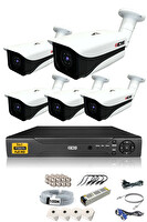 IDS 5 Kameralı 5 MP Sony Lensli 1080p Full HD Hard Disksiz Güvenlik Kamerası Sistemi DS-7070HD-SET5-NOHDD