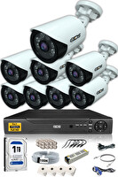 IDS Cepten İzle 1 TB Dış 8 Kameralı 5mp Sony Lensli 1080p FullHD Güvenlik Kamerası Sistemi DS-2020HD-SET8-1TB