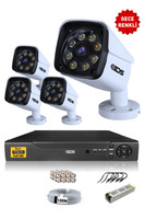 IDS 4 Kameralı 5MP Sony Lensli 1080p Full HD Su Geçirmez Cepten İzle Gece Renkli Full Kamera Seti DS-2034HD-WL-SET4-NOHDD