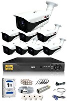IDS 8 Kameralı 5 MP Sony Lensli 1080P FHD Cepten İzle 1 TB Dış Güvenlik Kamerası Sistemi DS-7070HD-SET8-1TB