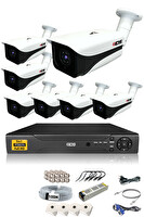 IDS Hard Disksiz 7 Kameralı 5mp Sony Lensli 1080p Fullhd Güvenlik Kamerası Sistemi DS-7070HD-SET7-NOHDD