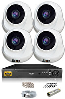 IDS 4 Kameralı 5 MP Sony Lensli 1080p Full HD Hard Disksiz Güvenlik Kamerası Sistemi D-2026HD-SET4-NOHDD