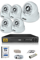 IDS 5 Kameralı 5 MP Sony Lensli 1080p Full HD Cepten İzle 1 TB İç Güvenlik Kamerası Sistemi D-2028HD-SET5-1TB