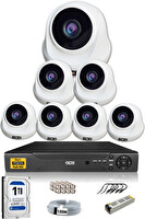 IDS 7 Kameralı 5MP Sony Lensli 1080P FullHD Cepten İzle 1 TB İç Güvenlik Kamerası Sistemi D-2026HD-SET7-1TB