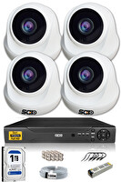 IDS Cepten İzle 1 TB İç 4 Kameralı 5mp Sony Lensli 1080p Fullhd Güvenlik Kamerası Sistemi - D-2026HD-SET4-1TB