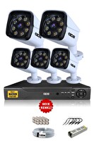 IDS 5 Kameralı 5 MP Sony Lensli 1080p Full HD Gece Renkli Su Geçirmez Cepten İzle Full Kamera Seti DS-2034HD-WL-SET5-NOHDD