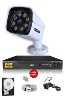 IDS 1 Kameralı 5 MP Sony Lensli 1080p Full HD Su Geçirmez Cepten İzle Gece Renkli Full Kamera Seti DS-2034HD-WL-SET1-250-X